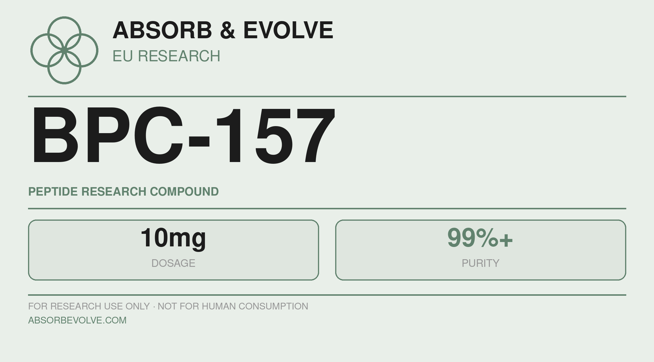 BPC-157 label