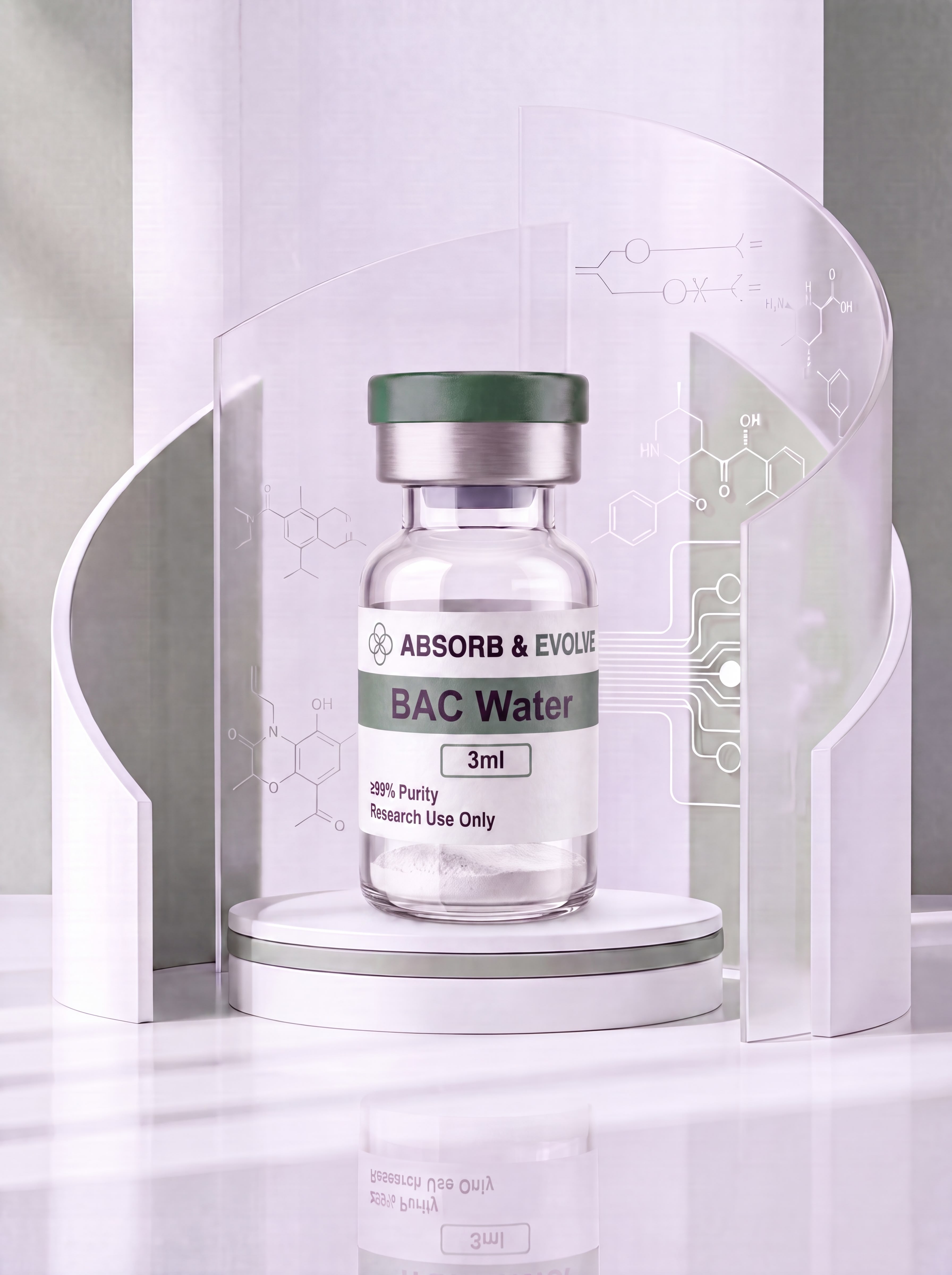 Bacteriostatic Water label